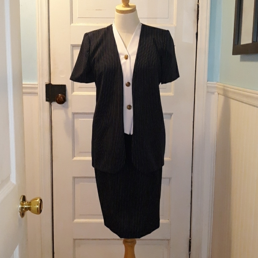 Vintage 1980s 2 piece Whirlaway Frocks office suit